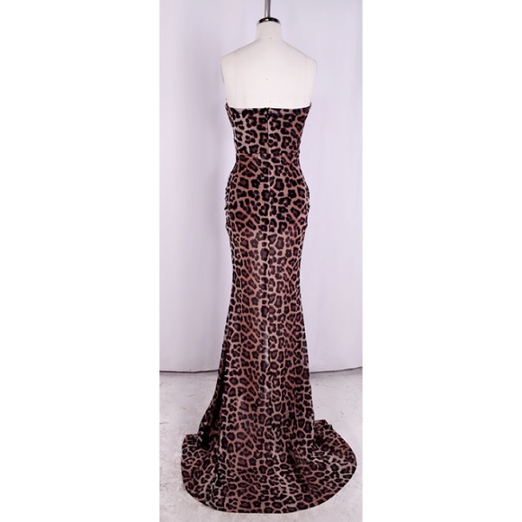 Hot Miami Styles Cheetah Print Maxi Dress - Picture 4 of 4